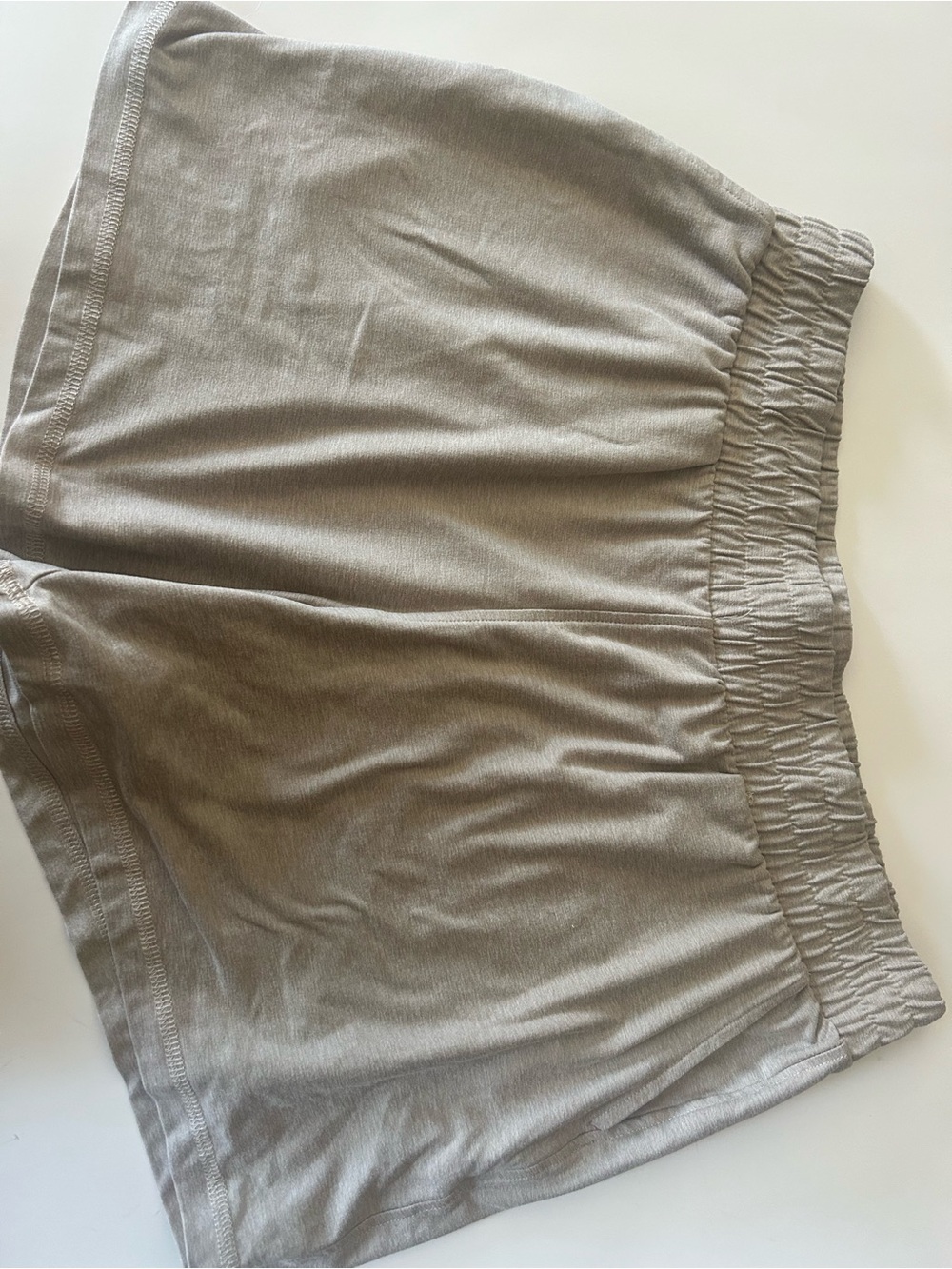Athletic Works Women's Elastic-Waist Athletic Shorts - Light Taupe